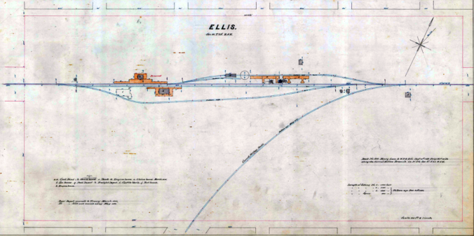 Plat map of the town of Ellis, California (Image)