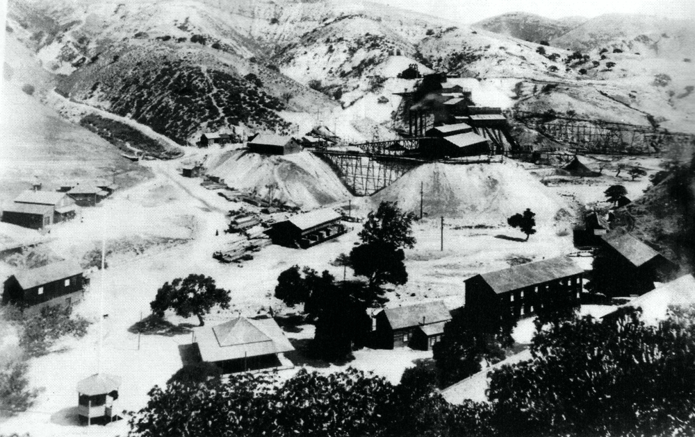 View of the Tesla, Calif., town site (Circa 1880)