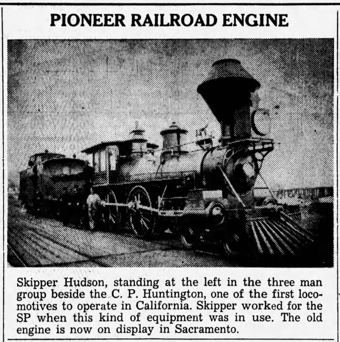 The locomotive "C.P. Huntington" (Photo)