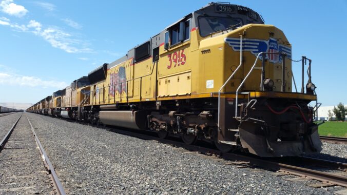 UP Stored Locomotives at Tracy (Photo)