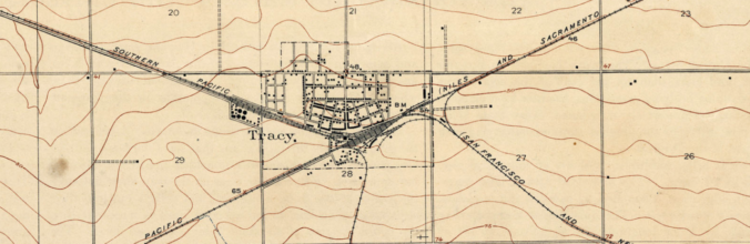 Tracy Quadrangle USGS Map (1912) Ellis and Tracy (Image)